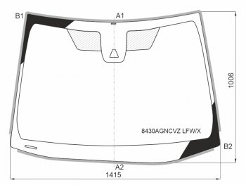Стекло лобовое (Камера Молдинг) Toyota Corolla (E210) 18-22 XYG 8430AGNCVZ LFW/X