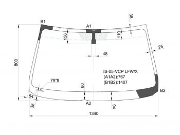 Стекло лобовое Lexus IS 05-16 XYG IS-05-VCP LFW/X