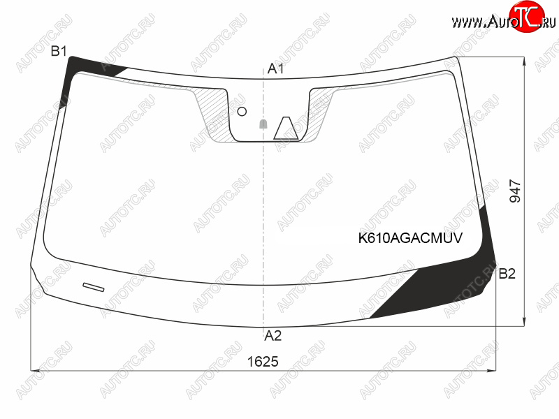 29 849 р. Стекло лобовое (Камера Датчик дождя Проекция) Hyundai Palisade 18-22 FUYAO K610AGACMUV  с доставкой в г. Воронеж