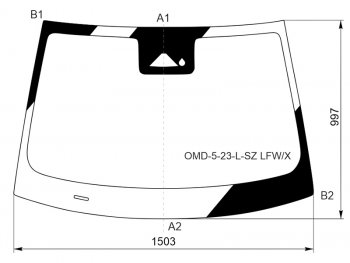 Стекло лобовое (Камера Датчик дождя) OMODA C5 22- XYG OMD-5-23-L-SZ LFW/X