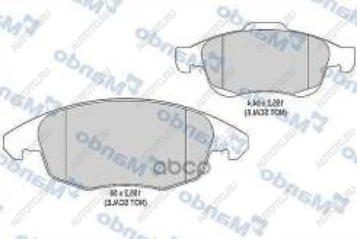 2 359 р. Колодки тормозные передние (4шт.) MANDO  CITROEN Berlingo ( M49,  M59,  B9,  K9) - C4  с доставкой в г. Воронеж