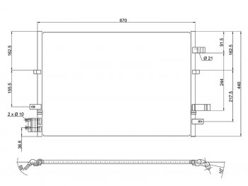Радиатор кондиционера FORD MONDEO 00-07 SAT ST-FD29-394-A0