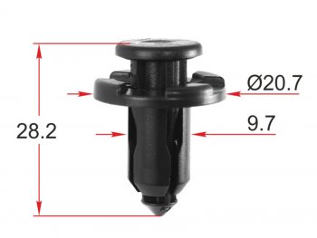 Клипса крепежная SUBARU (1 шт.) SAT ST-KJ-1574