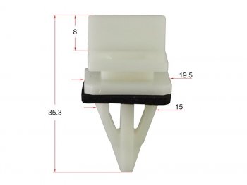 Клипса молдинга кузова HONDA (1 шт.) SAT ST-KJ-1059
