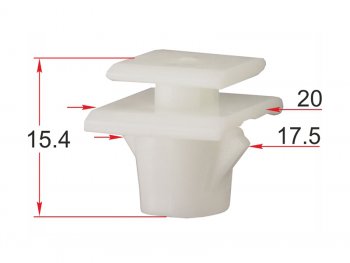 Клипса крепления накладки порога HONDA CR-V 02-15 (1 шт.) SAT ST-KJ-2439