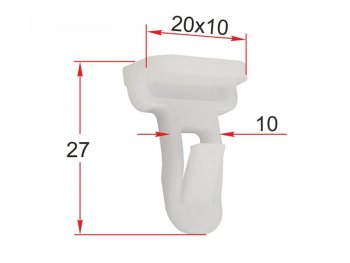 Клипса молдинга TOYOTA  LEXUS (1 шт.) SAT ST-M12202