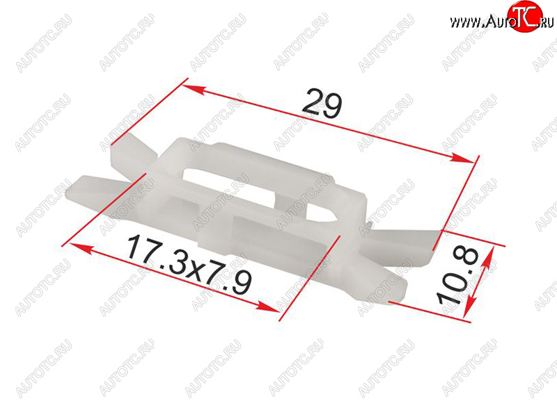 13 р. Клипса уплотнителя двери RENAULTFIAT (1 шт.) SAT ST-M12445  с доставкой в г. Воронеж