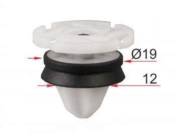 Клипса обшивки двери RENAULTPEUGEOTCITROEN (1 шт.) SAT ST-M12415