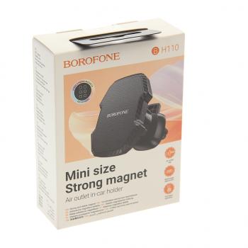 519 р. Держатель телефона на дефлектор магнитный черный BOROFONE BOROFONE bh110 black  с доставкой в г. Воронеж. Увеличить фотографию 3