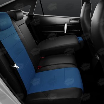 8 999 р. Авточехлы универсальные экокожа черно-синие комплект Recaro AVTOLIDER AVTOLIDER urek31-0303  с доставкой в г. Воронеж. Увеличить фотографию 5