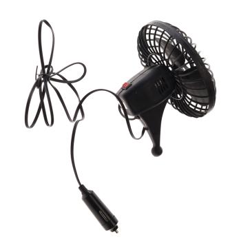 499 р. Вентилятор в салон 12V на присоске черный SKYWAY SKYWAY s01901001  с доставкой в г. Воронеж. Увеличить фотографию 2