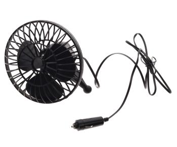 Вентилятор в салон 12V на присоске черный SKYWAY SKYWAY s01901001