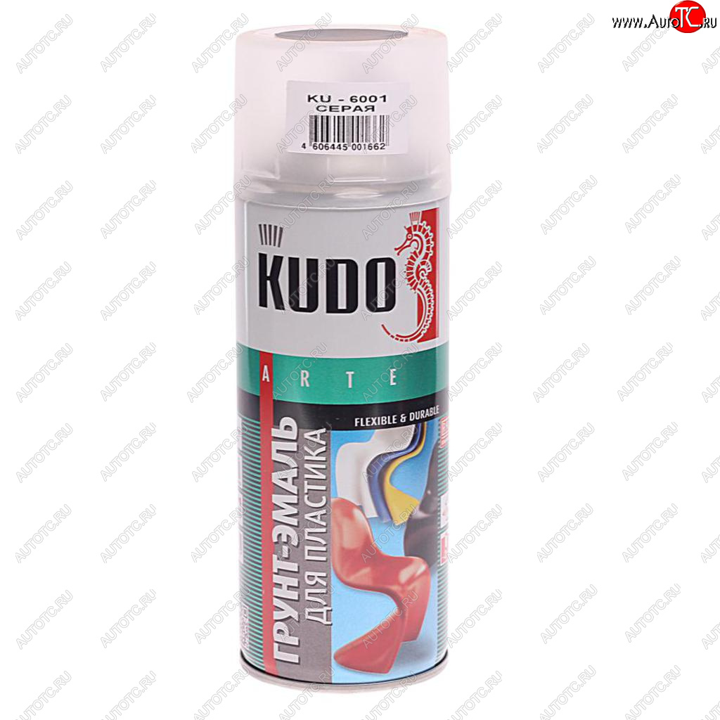 319 р. Грунт-эмаль для пластика серый RAL 7031 аэрозоль 520мл KUDO KUDO ku-6001  с доставкой в г. Воронеж