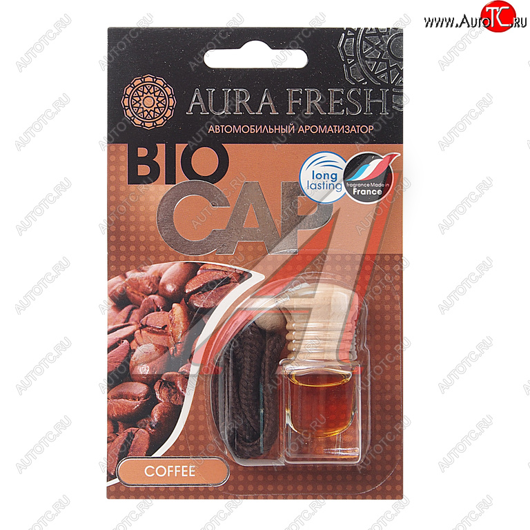 213 р. Ароматизатор подвесной жидкостный (coffee) 6мл Bio Cap AURA FRESH AURA FRESH 23006  с доставкой в г. Воронеж