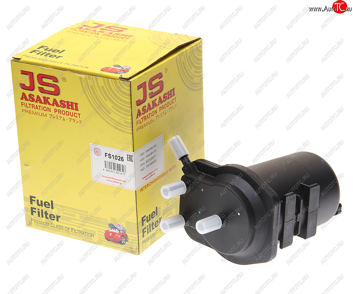 1 799 р. Фильтр топливный NISSAN Note,Juke,Tiida (1.5 dCi) JS ASAKASHI JS ASAKASHI fs1026  с доставкой в г. Воронеж