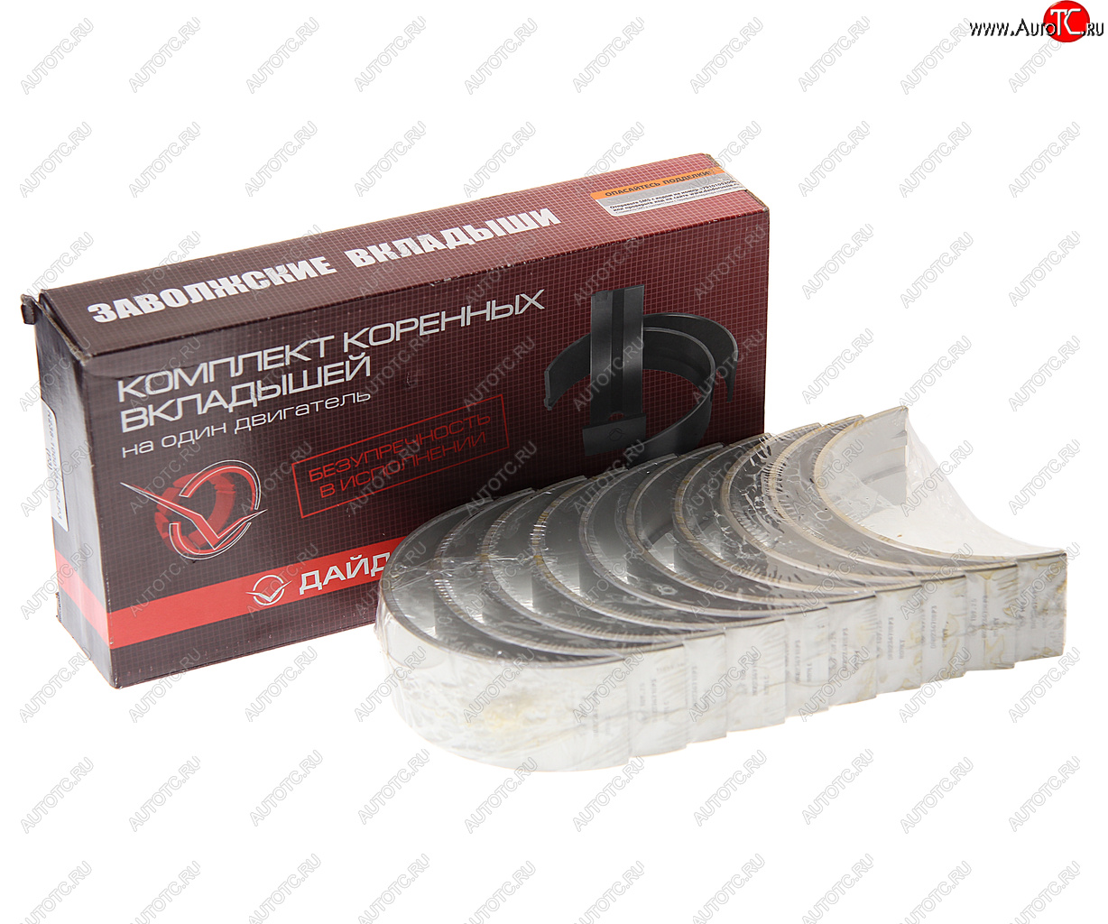 2 569 р. Вкладыши ЯМЗ-238 коренные d+0.75 ДАЙДО МЕТАЛЛ РУСЬ ЗМЗ 238-1000102б2-р3  с доставкой в г. Воронеж