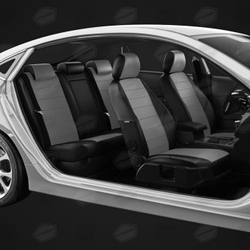 6 499 р. Авточехлы ГАЗель Next (3 высоких) экокожа черно-серые комплект AVTOLIDER AVTOLIDER gz30-0104-ec02  с доставкой в г. Воронеж. Увеличить фотографию 5