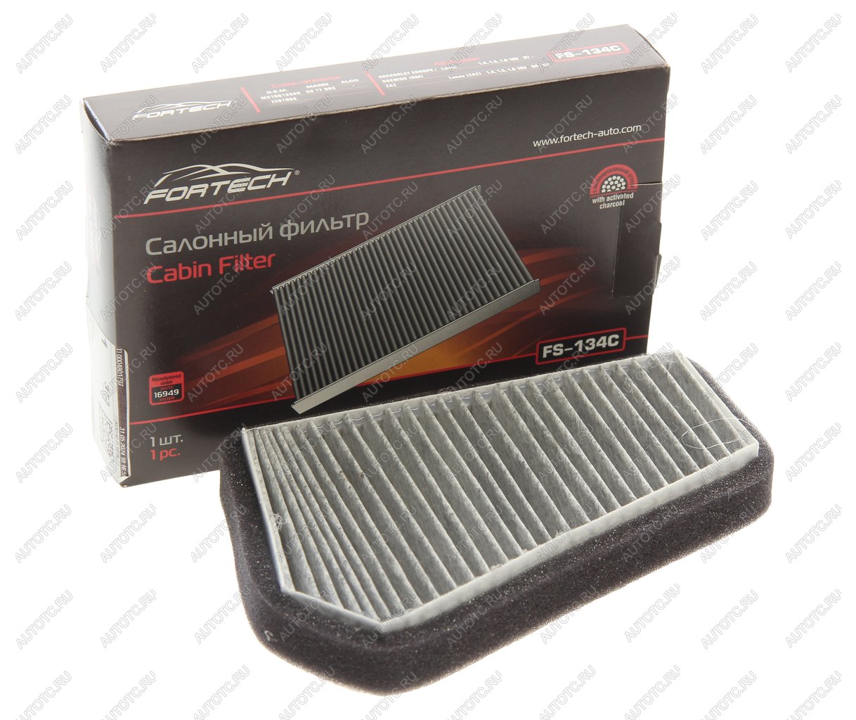 479 р. Фильтр воздушный салона CHEVROLET Lanos (97-) угольный FORTECH FORTECH fs134c  с доставкой в г. Воронеж