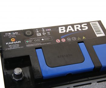 7 899 р. Аккумулятор BARS 77Ач BARS 6ст77(1)  с доставкой в г. Воронеж. Увеличить фотографию 2