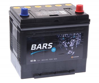 Аккумулятор BARS Asia 65Ач обратная полярность BARS 6ст65(0) 75d23l