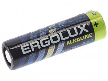 Батарейка A27 12V (пульт сигнализации) блистер 5шт. (цена за 1шт.) Alkaline ERGOLUX ERGOLUX a27-bp5