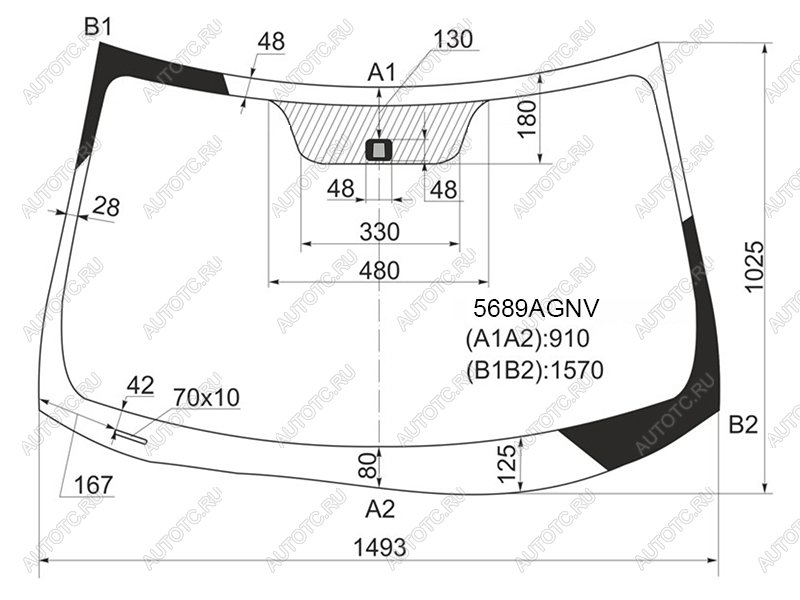 8 399 р. Стекло лобовое Mitsubishi ASX 10- / Citroen C4 Aircross 12-16 / Peugeot 4008 12-15 AGC 5689AGNV, 5689agnv AGC 5689AGNV  с доставкой в г. Воронеж