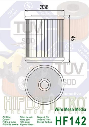 1 069 р. Фильтр масляный мото YAMAHA WR HIFLO FILTRO HIFLO FILTRO hf142  с доставкой в г. Воронеж. Увеличить фотографию 2