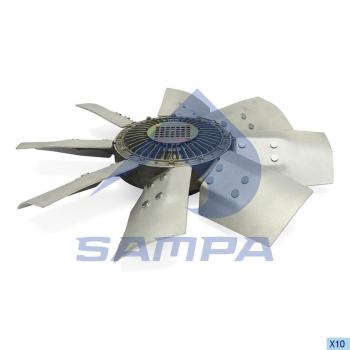 Вискомуфта SCANIA 3 series (87-) привода вентилятора (с крыльчаткой) SAMPA SAMPA 041.402