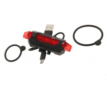 Фонарь велосипедный задний USB кабель с аккумулятором 2 функции Led RAPIDO RAPIDO dc-918