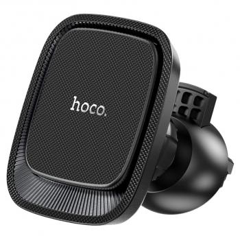 Держатель телефона на дефлектор магнитный черный HOCO HOCO ca115 black metal gray