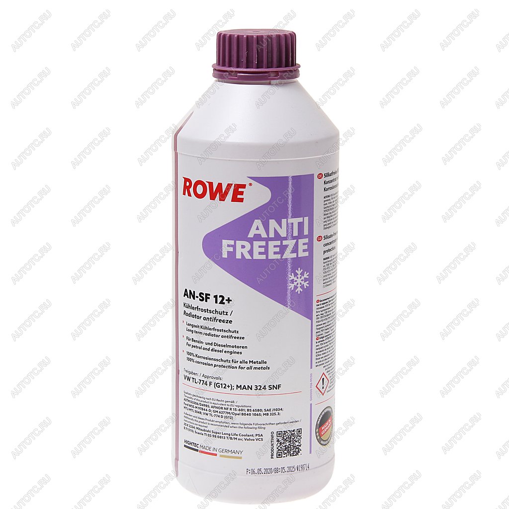 1 399 р. Антифриз красный концентрат 1.5л AN-SF G12+ HIGHTEC ROWE ROWE 21014-0015-99 ROWE 21014-0015-99  с доставкой в г. Воронеж