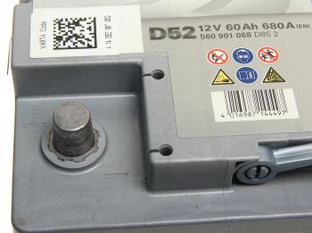 22 999 р. Аккумулятор VARTA Silver Dynamic AGM 60Ач обратная полярность VARTA 6ст60(0) d52 (a8)  с доставкой в г. Воронеж. Увеличить фотографию 2