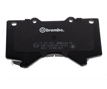 4 999 р. Колодки тормозные передние (4шт.) BREMBO  Toyota Land Cruiser  200 (2007-2021) дорестайлинг, 1-ый рестайлинг, 2-ой рестайлинг  с доставкой в г. Воронеж. Увеличить фотографию 5