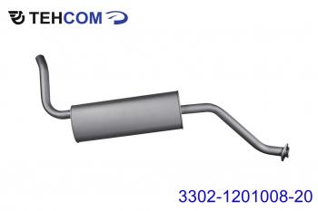 Глушитель ГАЗ-3302 Next,Бизнес дв.УМЗ,Evotech,CUMMINS (ГБО) ЕВРО-4,5 ТЕХКОМ ТЕХКОМ 3302-1201008-20