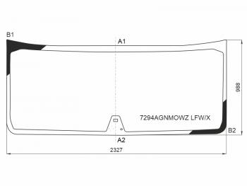 Стекло лобовое (Датчик дождя) Renault T-Series 13- XYG 7294AGNMOWZ LFW/X