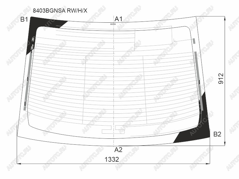 8 799 р. Стекло заднее (Цвет зеленый Обогрев) Toyota Camry (XV50) 11-18  Aurion 12-15  Camry UAEUSA 11-17 XYG 8403BGNSA RW/H/X  с доставкой в г. Воронеж