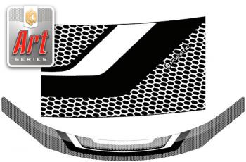 Дефлектор капота CA-Plastic Toyota Avalon  4 (2016-2018) рестайлинг правый руль (Серия Art графит)