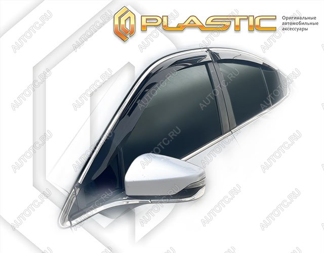 2 159 р. Дефлектор окон CA-Plastic Subaru Legacy BW,BT седан дорестайлинг (2020-2022) (Classic полупрозрачный)  с доставкой в г. Воронеж