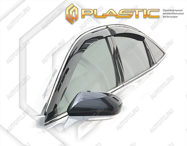 2 079 р. Дефлектор окон CA-Plastic  Toyota Avalon  XX50 (2018-2023) (Classic полупрозрачный)  с доставкой в г. Воронеж