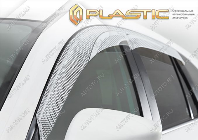 2 199 р. Дефлектор окон CA-Plastic  Toyota Yaris Cross  XP210 (2020-2023) дорестайлинг (Серия Art белая)  с доставкой в г. Воронеж