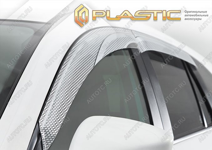 2 199 р. Дефлектор окон CA-Plastic  Toyota Yaris Cross  XP210 (2020-2023) дорестайлинг (Серия Art серебро)  с доставкой в г. Воронеж