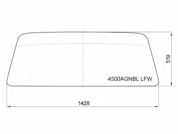 Стекло лобовое LADA 2101 70-88  2102 71-88  2103 72-84  2104 84-12 XYG 4500AGNBL LFW
