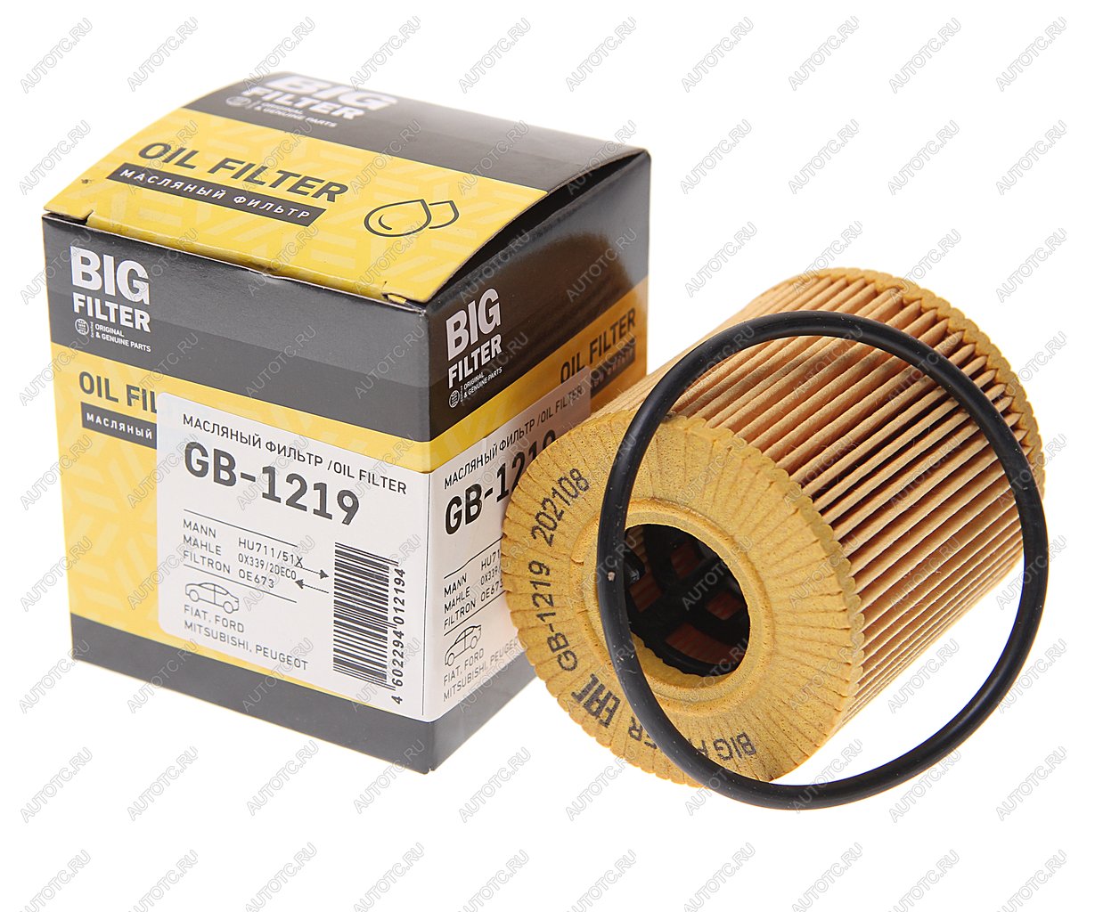 429 р. Фильтр масляный PEUGEOT Boxer CITROEN C2-C8,Jumper FIAT Ducato FORD Transit (06-),Mondeo BIG FILTER BIG FILTER gb-1219 BIG FILTER gb-1219  с доставкой в г. Воронеж