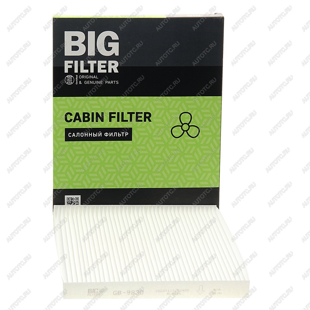 329 р. Фильтр воздушный салона TOYOTA Avensis (03-),Corolla (02-),Rav 4 BIG-FILTER BIG FILTER gb-9830 BIG FILTER gb-9830  с доставкой в г. Воронеж