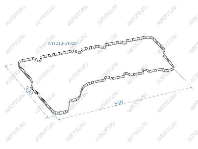 369 р. Прокладка клапанной крышки правая TOYOTA LAND CRUISER 200 1VDFTV 07- SAT K11213-51020  с доставкой в г. Воронеж