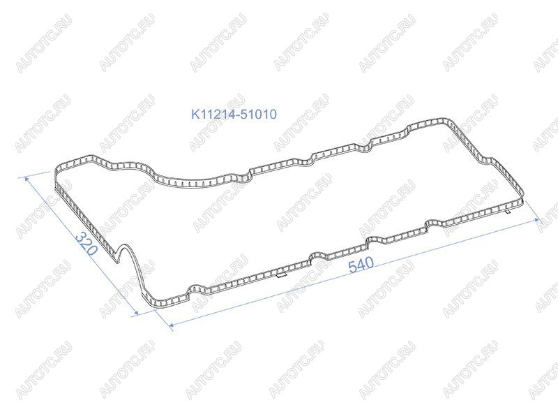 369 р. Прокладка клапанной крышки левая TOYOTA LAND CRUISER 200 1VDFTV 07- SAT K11214-51010  с доставкой в г. Воронеж