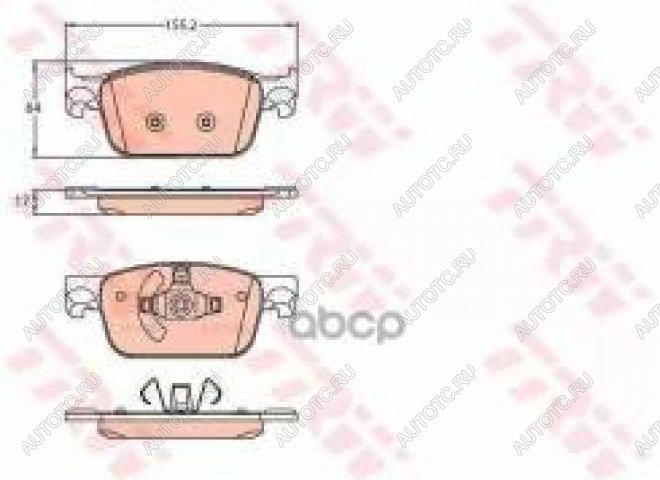 6 349 р. Колодки тормозные передние (4шт.) TRW  Audi A4  B9 - Q5  FY  с доставкой в г. Воронеж