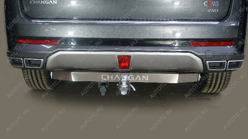 21 699 р. Фаркоп (тягово-сцепное устройство)(2.0L 4WD) ТСС Тюнинг  Changan CS95 (2023-2025) (шар Е, нержавейка)  с доставкой в г. Воронеж