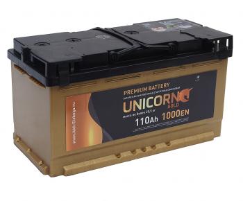 Аккумулятор UNICORN Gold 110Ач обратная полярность UNICORN 6ст110(0)