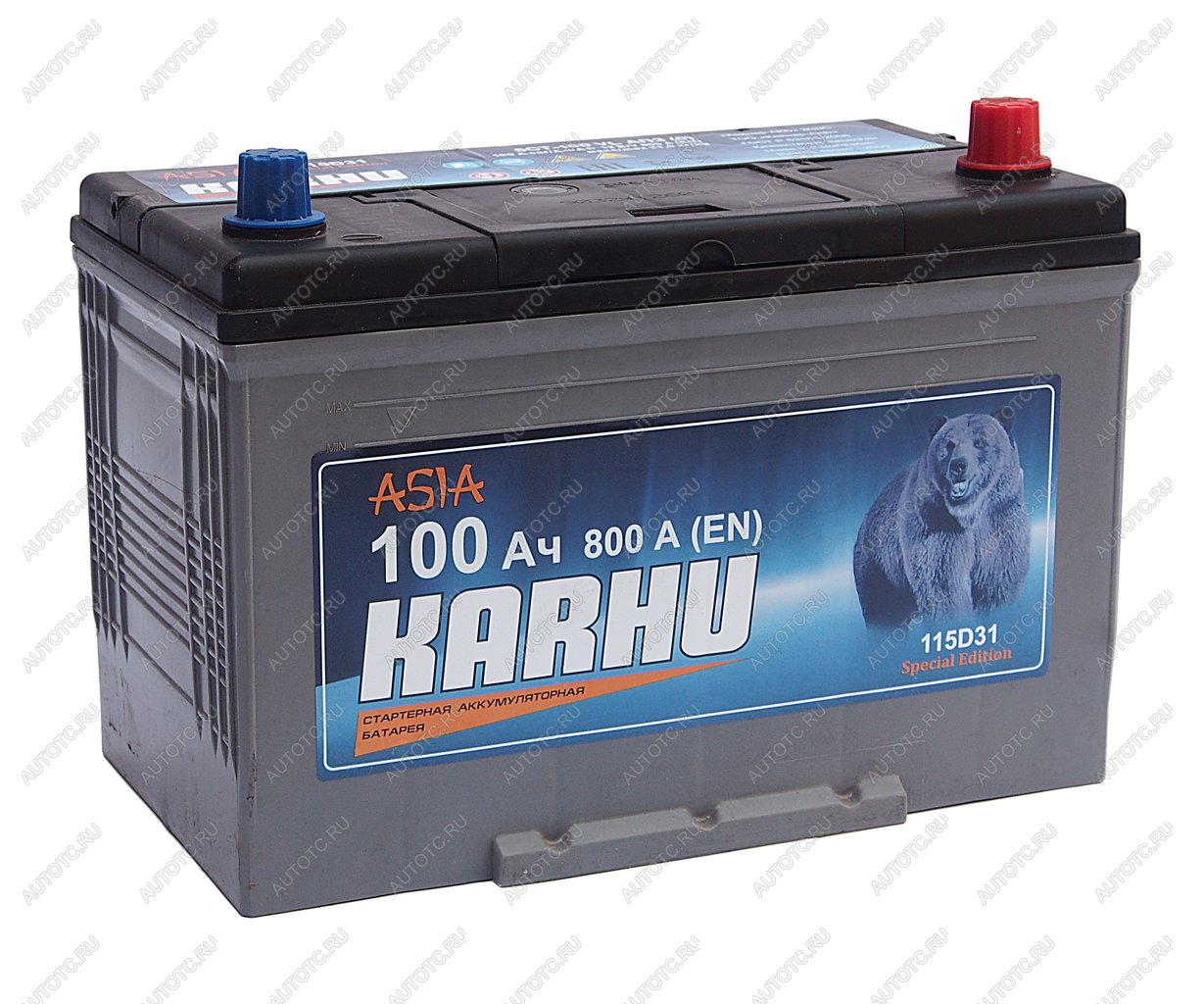 11 549 р. Аккумулятор KARHU 100Ач обратная полярность KARHU 6ст100(0)  с доставкой в г. Воронеж